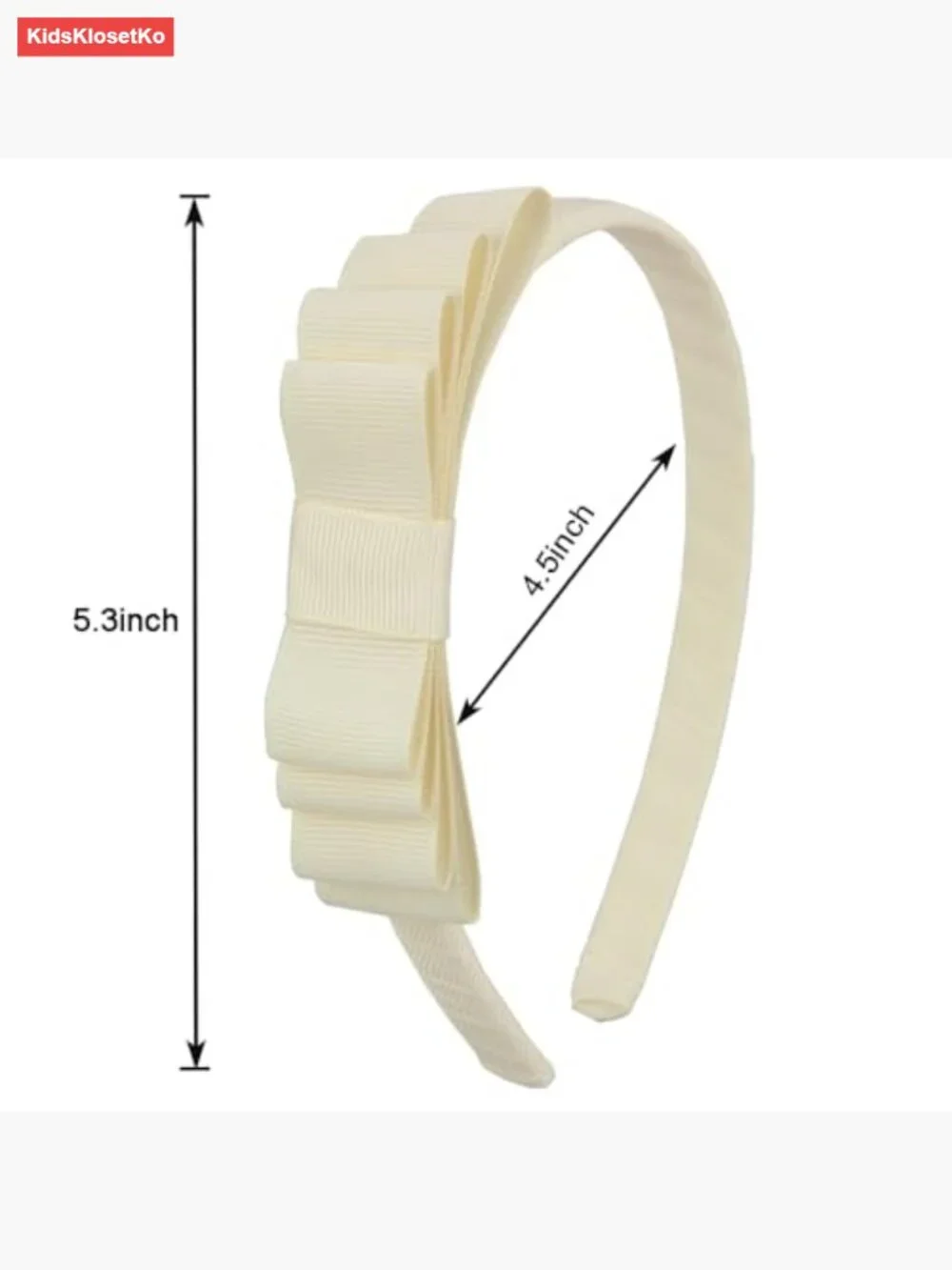Toddler Knotted Bow Headband 4-Layer Ribbon Hair Accessory